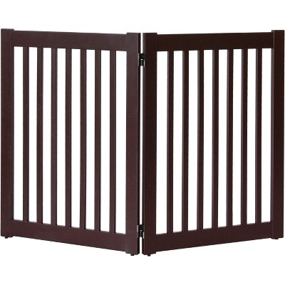 Dynamic Accents Highlander Series Solid Wood Pet Gates are Handcrafted by Amish Craftsman - 32 High - 2 Panel - Mahogany