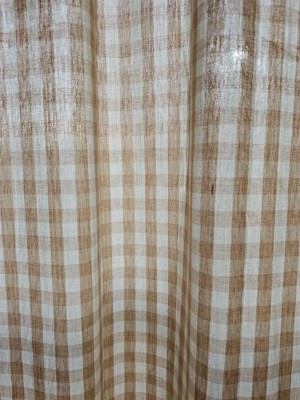 Ricardo Checkmate Tier Curtain Pair 70W x 36L - Black