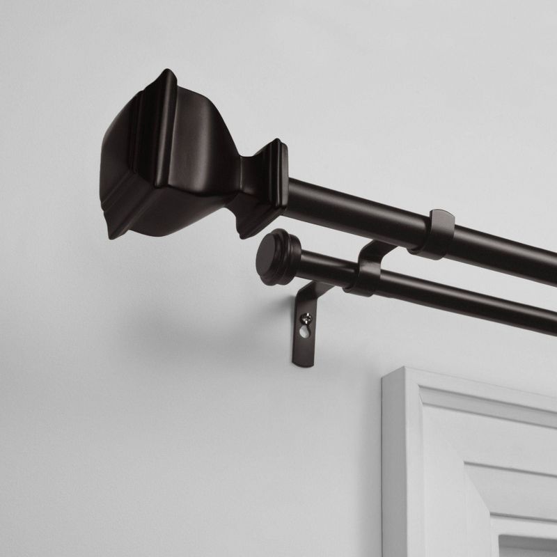 Exclusive Home Napoleon Double Curtain Rod, 3 of 8