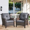 Gymojoy Outdoor Patio Chair Table with Ottoman High Back Club Chair - 3 of 4