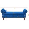 CAVINAS 63.38" Velvet Storage Ottoman Bench with Crystal Buttons,Multifunctional Storage Rectangular Bench,Footstool for Bedroom,Living Room - 3 of 4