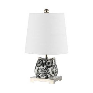 16" Justina Ceramic Mini LED Table Lamp (Includes LED Light Bulb) - JONATHAN Y - 1 of 4