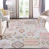 Washable Vintage Patchwork  Printed Rug Non Slip Low Pile Rug Soft Throw Floor Cover Foldable Indoor Carpet for Living Room Bedroom Playroom - 2 of 4