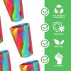Silipint: Silicone Pint Glasses: 2 Pack - Hippie Hops & Arctic Sky -16oz - 3 of 4