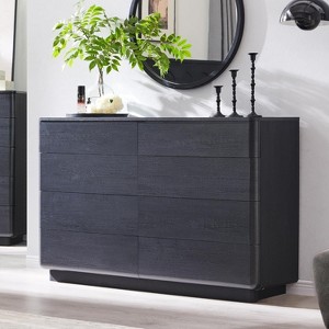 Modern 8 Drawer Dresser, 52 Inch Wide Push-to-Open Storage Chest, Large  Drawer Organizer for Bedroom Living Room Hallway : Target
