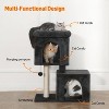 30 inch 2 Story Condo Cat Tree with Scratching Posts for Indoor, with Cozy Perch, Replaceable Dangling Balls - 2 of 4