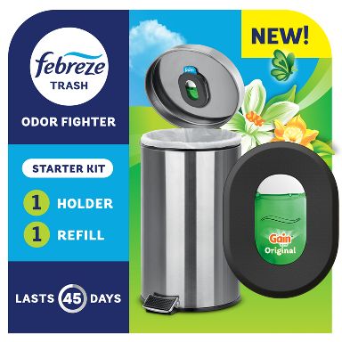 Febreze Trash Gain Air Fresheners - Original - Starter Kit: Oil, Non-Powered, 0.16 oz, 2-Pack