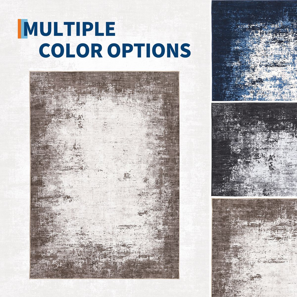 Washable Area Rugs Non-Slip Modern Abstract Soft Rugs for Living Room Bedroom Home Decor - thumbnail 7