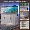ELJGET 55-75 Gallon Fish Tank Stand, 880LBS Capacity, with 4 AC Outlets & 2 USB Ports, Heavy Duty Storage Cabinet for Aquarium, Turtle & Reptile Tank - 4 of 4