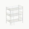 Triple Twin Metal Bunk Bed with Guardrail for Bedroom - 2 of 4