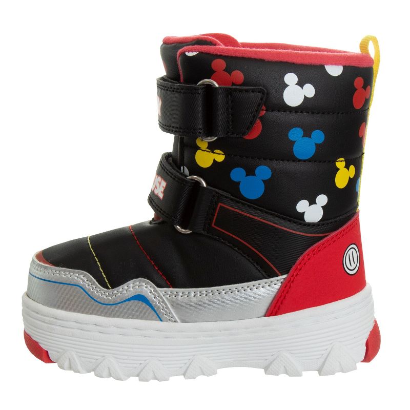 Disney Mickey Mouse Boys Snow Boots - Kids Water Resistant Winter Boots (Toddler/Little Kid), 2 of 8