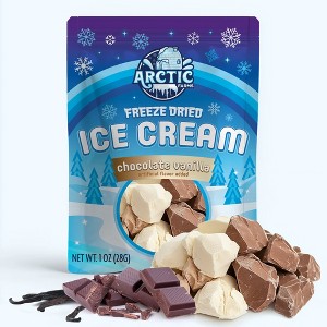 Arctic Farms Freeze Dried Ice Cream That Does Not Melt (Bits) (Chocolate Vanilla) - 1 of 4