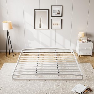 Bed Frame, Heavy Duty Metal Platform Low Bed Frame Twin, No Box Spring Needed, Noise Free, Easy Assembly - 1 of 4