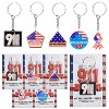 50 Set Memorial Keychain USA Flag Key Ring Acrylic Key Chain Holidays & Events Party Favors - 2 of 4