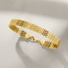 Ross-Simons 18kt Yellow Gold Over Sterling Silver Bismark-Link Bracelet - 3 of 4