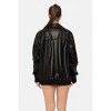 Women's Vegan Leather Biker Jacket - mono b - 3 of 4
