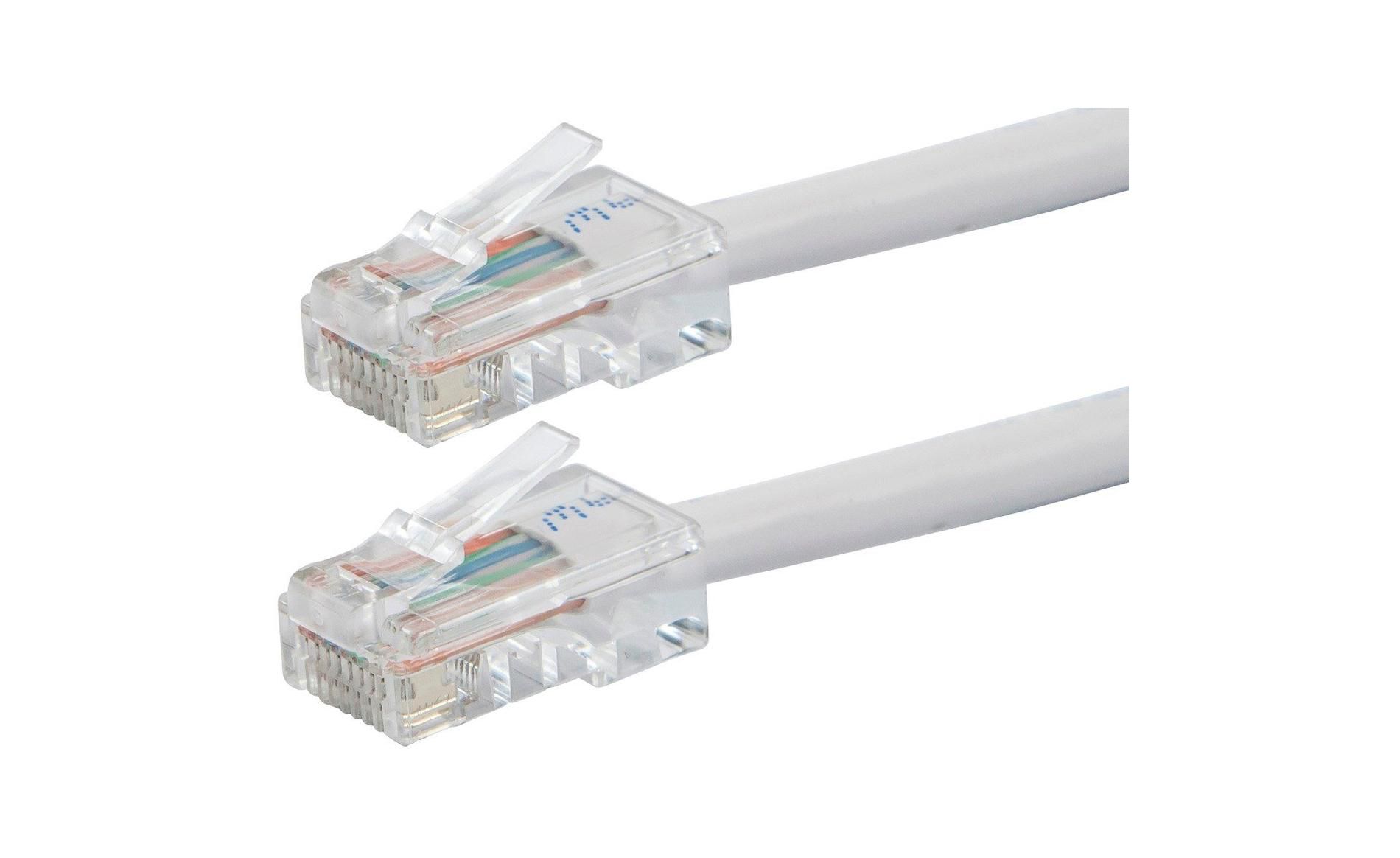 Monoprice Cat6 Ethernet Patch Cable - 3 Feet - White | Network Internet Cord - RJ45, Stranded, 550Mhz, UTP, Pure Bare Copper Wire, 24AWG - Zeroboot