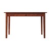 Writing Desk Shaker Style USB Charger Walnut - AFI: Home Office Furniture, Built-In Charging, Solid Hardwood - 3 of 4