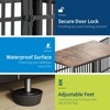 48'' Dog Crate Furniture, 3-in-1 Wooden Dog Kennel with 3 Lockable Doors, Heavy Duty Metal Frame & Sturdy Panels - 3 of 4