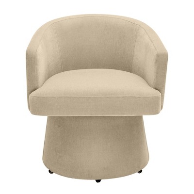Kristen Light Green Recycled Fabric Rolling Desk Chair