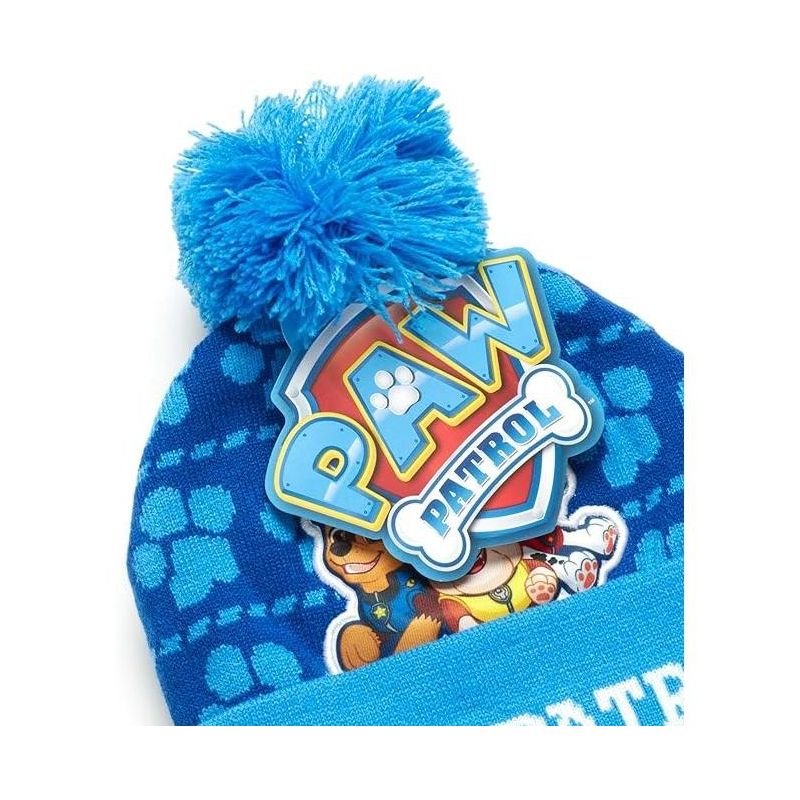 Paw Patrol Boys Winter Hat and Mitten or Glove Set, Kids Ages 2-7, 3 of 6
