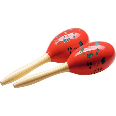 Stagg MRW-29 Wooden Maracas Flower Finish Red