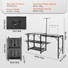 Vynxaria VEVOR Camping Kitchen Table One-piece Folding Portable Cook Station with A Carrying Bag - 3 of 4