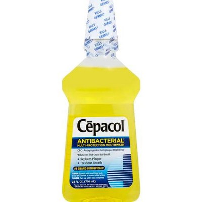 Cepacol Antibacterial Mouthwash, Gold, 24oz