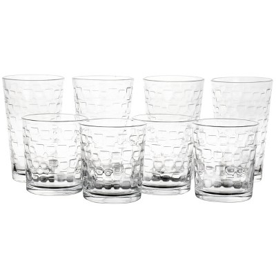 GIBSON HOME 16 Piece Lattice Glassware Drinkware Set 985117467M