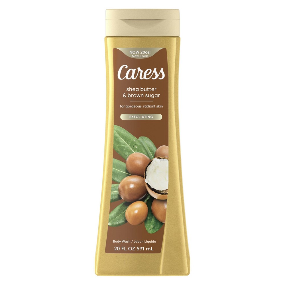 Photos - Shower Gel Caress Body Wash - Shea Butter & Brown Sugar - 20 fl oz