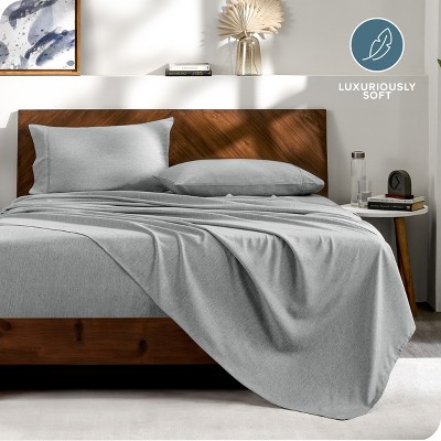 California King Heather Pewter Microfiber Bed in a Bag Set