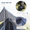 Vynxaria 2-3 Person Family Tipi Tent Extended Rooftop Canopy, 2000mm Waterproof Oxford, Nearly-Instant Setup, Compact Storage - 4 of 4