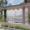 PexFix 72 in. x 35 in. Outdoor Privacy Arch Screen Galvanized Steel Panel Divider in White - 2 of 4