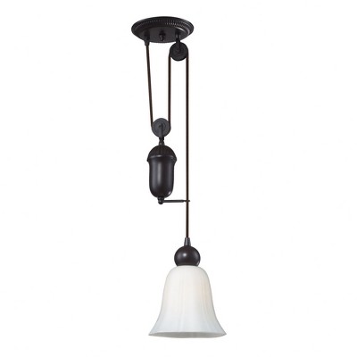Elk Home Farmhouse 1 - Light Pendant in  Oiled Bronze