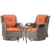 UPTIOT Wicker Outdoor Rocking Chair - 3 of 4