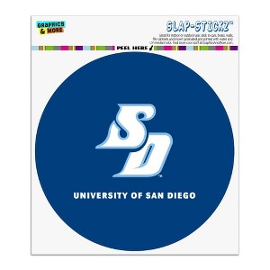 University of San Diego Primary Logo Automotive Car Window Locker Circle Bumper Sticker - 1 of 4