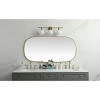 Elegant Lighting Metal Frame Oval Mirror 30x60 Inch in Brass - 2 of 4