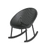 Christopher Knight Home 2pc Greggory Outdoor Polypropylene Plastic Rocking Chair Black - 4 of 4
