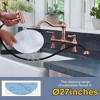 WOWOW Double Handle Bridge Kitchen Faucet with Side Sprayer in Brushed Nickel - 3 of 4