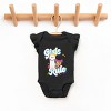 The Juniper Shop Mini Smiley Girls Rule Flutter Sleeve Bodysuit - 2 of 4