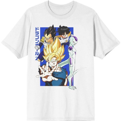 Dragon Ball Super Goku Vegeta Anime Men's White T-shirt : Target