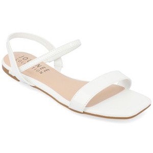 Journee Collection Womens Karren Pull On Sling Back Flat Sandals - 1 of 4