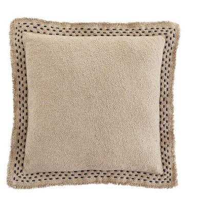 Hand Quilted Border Cotton Pillow