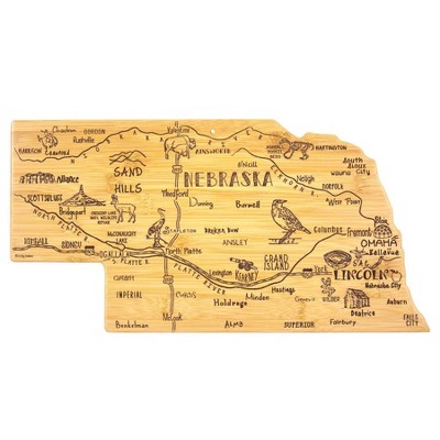 Totally Bamboo Destination Nebraska Serving and Cutting Board