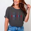 Simply Sage Market Women's America Stacked Short Sleeve Garment Dyed Tee - 2 of 4