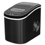 WANDOR HZB-12A Compact Portable Top Load Ice Maker Countertop Tabletop Appliance w/ 1.8 Pound Ice Capacity, Removable Basket, and LED Display, Black