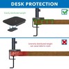 Mount-It! Monitor Mount Reinforcement Metal Plate for Desk | Protector For Fragile Thin Glass Tabletops | Monitor Arm Plate for Use w/ Clamp & Grommet - 3 of 4