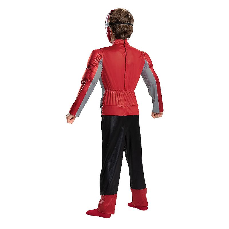 Disguise Boys' Red Ranger Beast Morphers Classic Muscle Costume - Size 4-6 - Red, 2 of 4