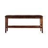 Soho Upholstered Counter Height Bench Light Walnut - HOMES: Inside + Out: Faux Leather, Nailhead, Padded Seat - 2 of 3