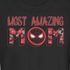 Juniors Womens Marvel Most Amazing Mom Spider-Man Badge T-Shirt - 2 of 4